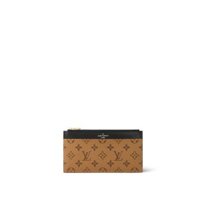 LOUIS VUITTON REVERSE MONOGRAM SLIM PURSE WALLET