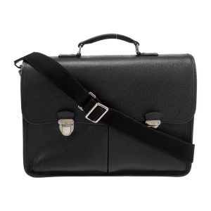 LOUIS VUITTON TAIGA LEATHER ANTON BRIEFCASE WITH SHOULDER STRAP