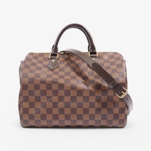 Louis Vuitton Speedy Bandouliere Damier Ebene Coated Canvas 30