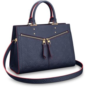 Louis Vuitton Sully Monogram Empreinte MM Bag Marine Rouge