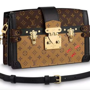LOUIS VUITTON REVERSE MONOGRAM TRUNK CLUTCH BAG