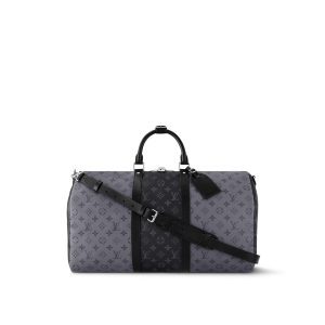LOUIS VUITTON REVERSE MONOGRAM ECLIPSE KEEPALL BANDOULIÃRE 50 BAG