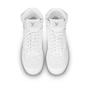 LOUIS VUITTON RIVOLI MONOGRAM LEATHER HI-TOP SNEAKERS