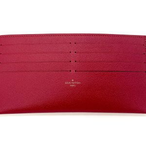 LOUIS VUITTON RED LEATHER CARD HOLDER