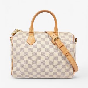 Louis Vuitton Speedy BandouliÃ¨re Damier Azur Coated Canvas 25