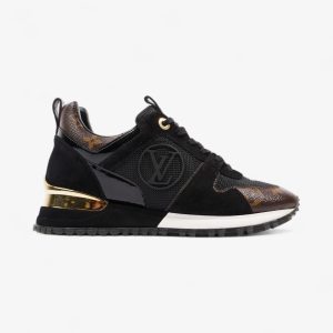 Louis Vuitton Run Away Sneakers Black / Monogram Mesh EU 36 UK 3