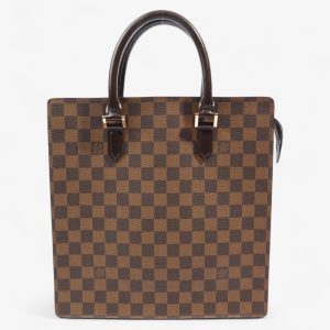 Louis Vuitton Sac Plat Tote Bag Damier Ebene Canvas