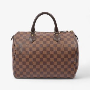 Louis Vuitton Speedy 30 Damier Ebene Coated Canvas