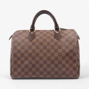 Louis Vuitton Speedy 30 Damier Ebene Coated Canvas