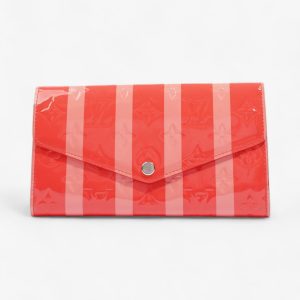 Louis Vuitton Sarah Wallet Pink / Red Patent Leather