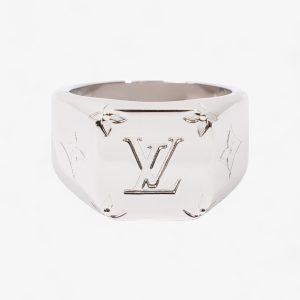 Louis Vuitton Signet Ring Silver Base Metal L