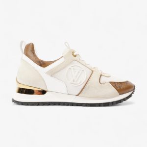 Louis Vuitton Run Away Sneakers White / Monogram Mesh EU 37 UK 4