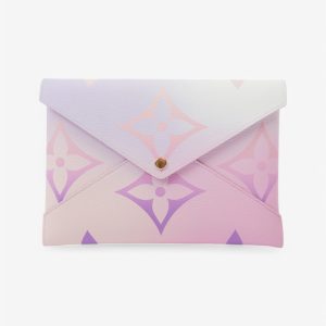 Louis Vuitton Spring In The City Kirigami Pochette Set Sunrise Pastel / Midnight Fuschia / Khaki Coated Canvas