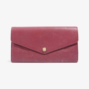 Louis Vuitton Sarah Wallet Raisin Empreinte Leather