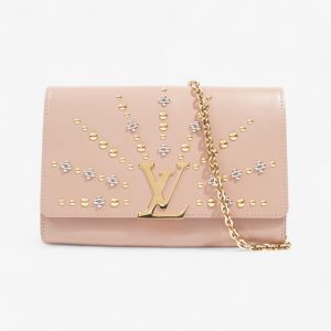 Louis Vuitton Studded Louise Chain Nude / Mixed Metal Calfskin Leather GM