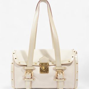 Louis Vuitton Suhali L'Epanoui Cream / Yellow Leather PM