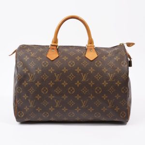 Louis Vuitton Speedy Brown / Monogram Coated Canvas 35