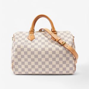 Louis Vuitton Speedy Bandouliere Damier Azur Coated Canvas 30