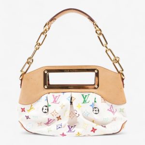 Louis Vuitton Takashi Murakami Judy White / Multicolour Coated Canvas PM
