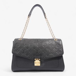 Louis Vuitton St Germain MM Black Empreinte Leather