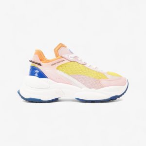 Louis Vuitton Run 55 Yellow / Pink / Orange Mesh EU 37 UK 4