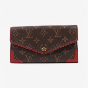 Louis Vuitton Sarah Wallet Monogram / Red Coated Canvas