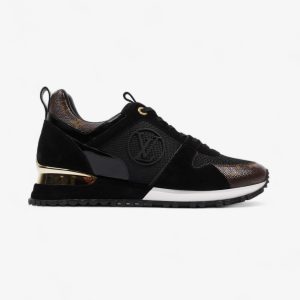 Louis Vuitton Run Away Sneakers Black / Brown Monogram Mesh EU 40 UK 7