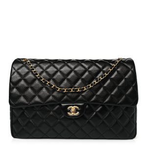 CHANEL QUILTED CALFSKIN LEATHER TRAVEL BAG