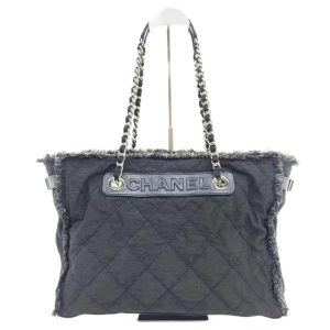 Chanel CC Shopping Tote Medium Blue