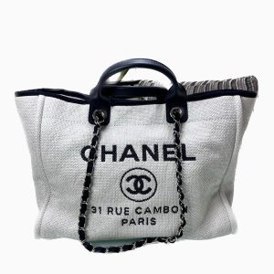 Chanel Deauville Tote Medium White