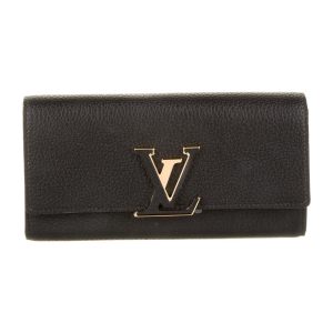 LOUIS VUITTON TAURILLON LEATHER PORTEFEIULLE CAPUCCINE WALLET