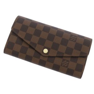 LOUIS VUITTON Portefeuille Sarah BrownN63209 Damier Ebene Canvas