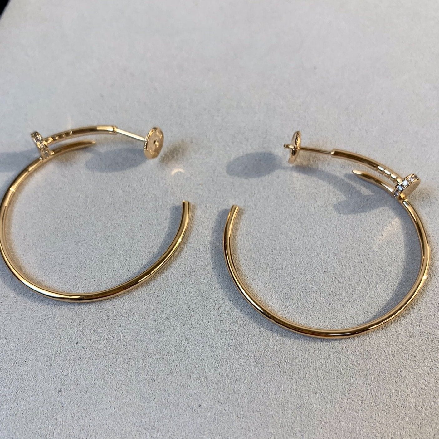 Cartier JUSTE EARRINGS GOLD DIAMONDS 1.8MM - Image 4