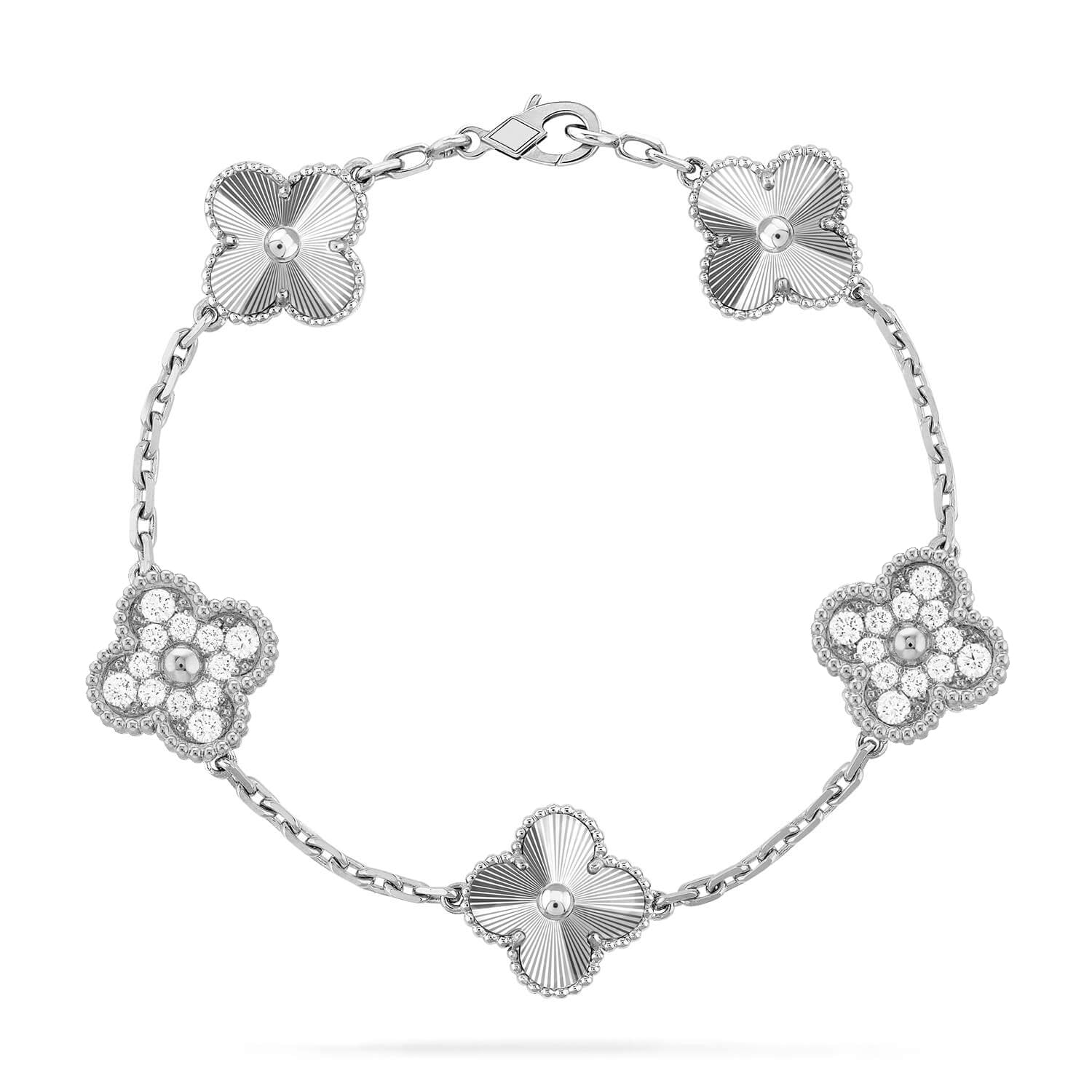 Van Cleef & Arpels CLOVER 5 MOTIF LASER BRACELET COLLECTION - Image 7