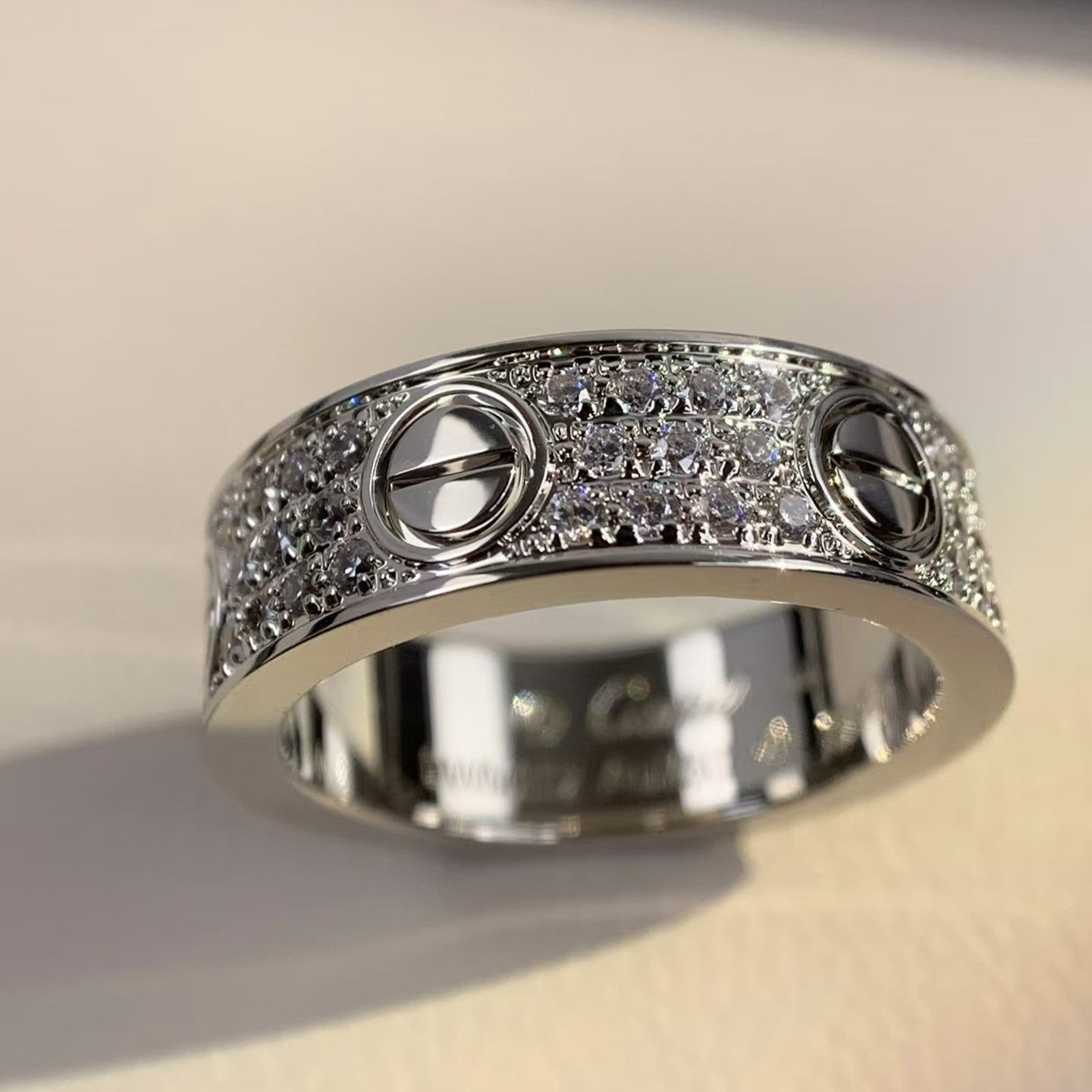 CartierLOVE RING 5.5MM DIAMONDS PAVED - Image 4