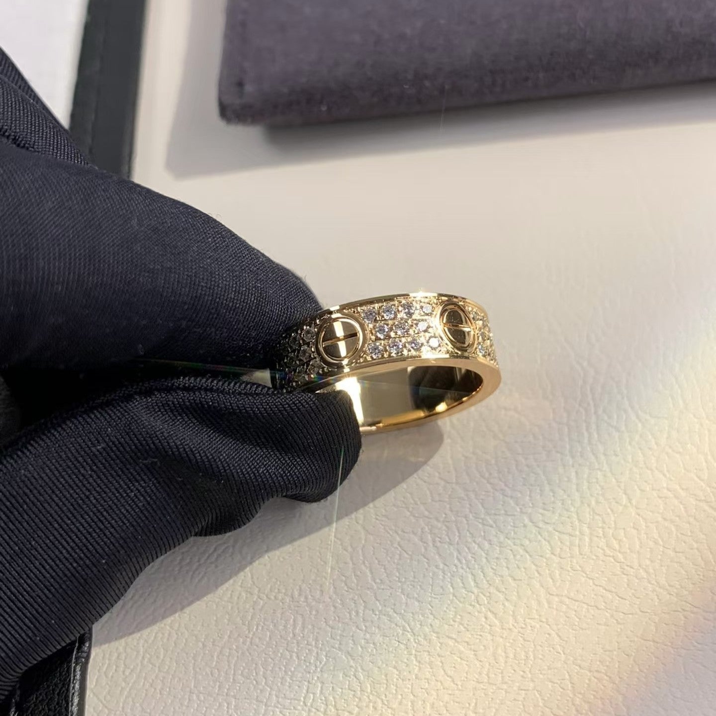 CartierLOVE RING 5.5MM DIAMONDS PAVED - Image 6