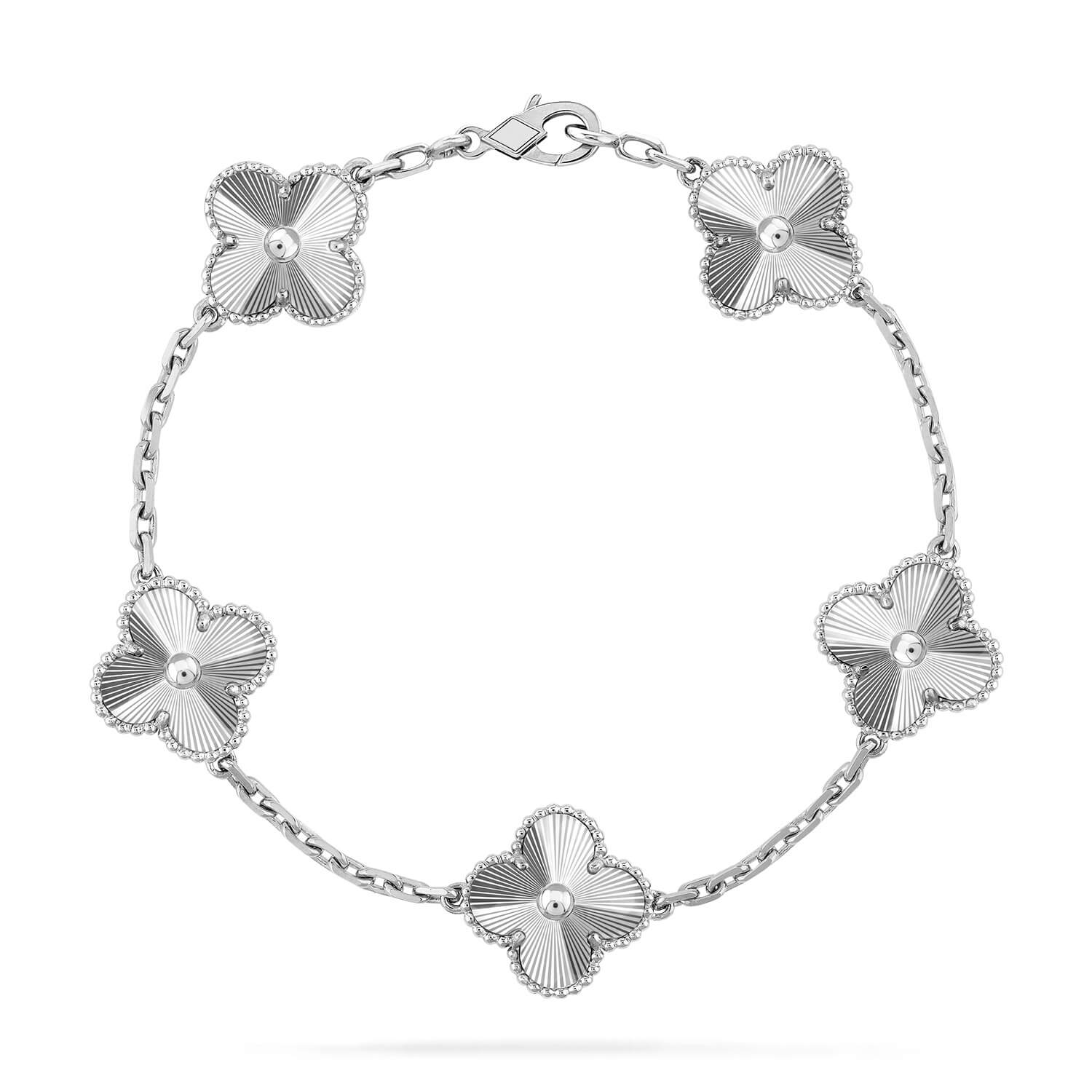 Van Cleef & Arpels CLOVER 5 MOTIF LASER BRACELET COLLECTION - Image 6