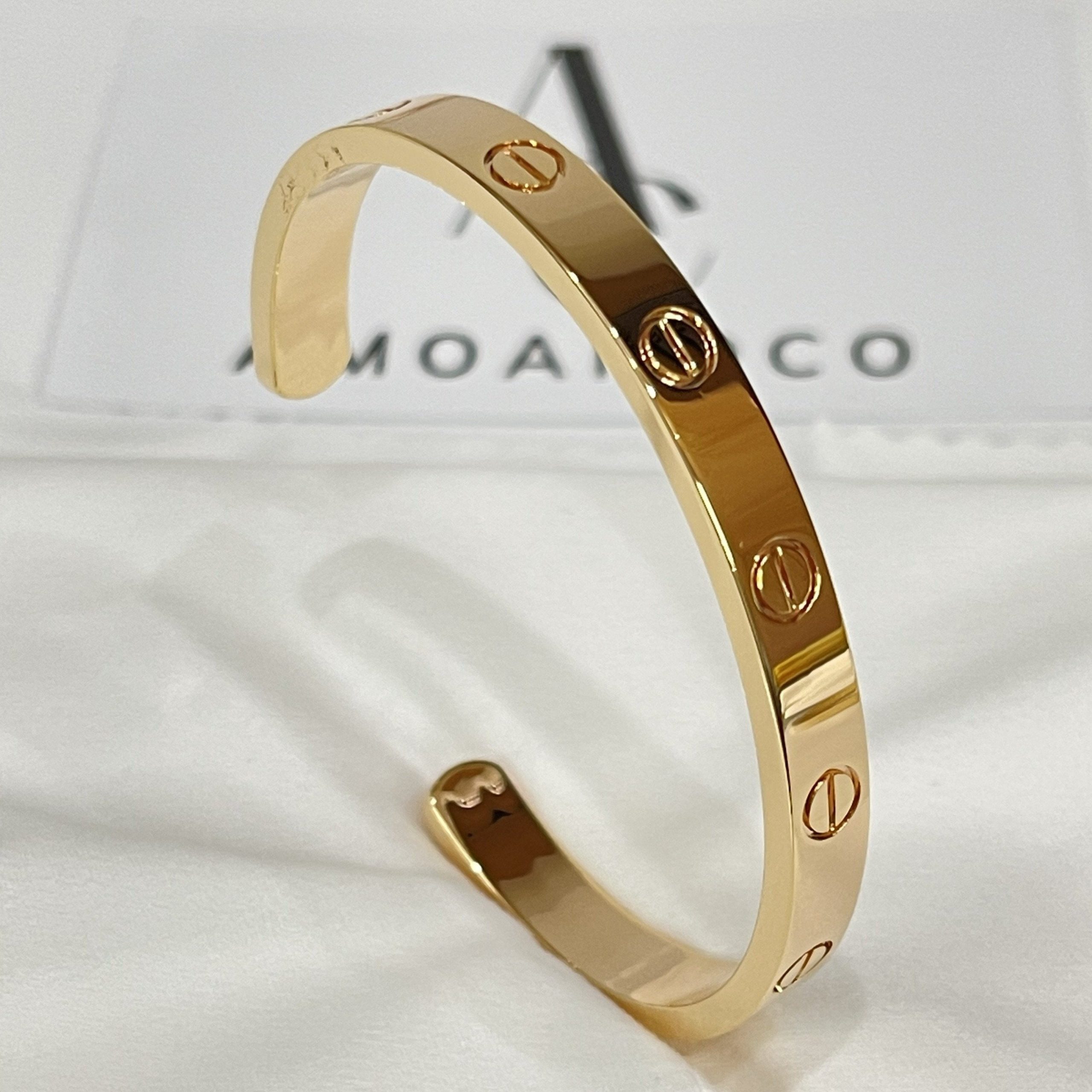 Cartier LOVE BRACELET 6.1MM OPEN CUFF - Image 2