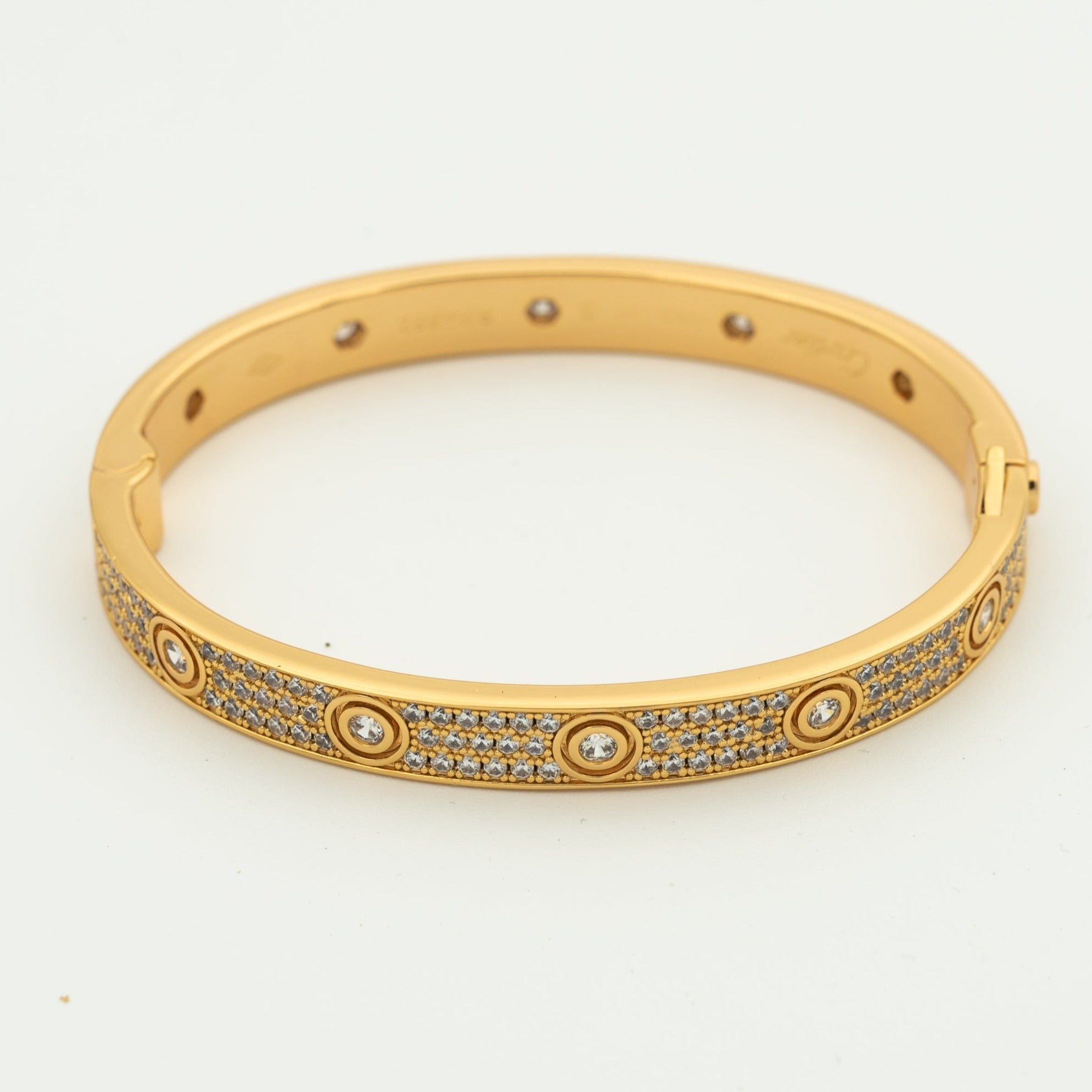Cartier LOVE BRACELET 6.1MM DIAMOND-PAVED 10 BIG DIAMONDS - Image 5