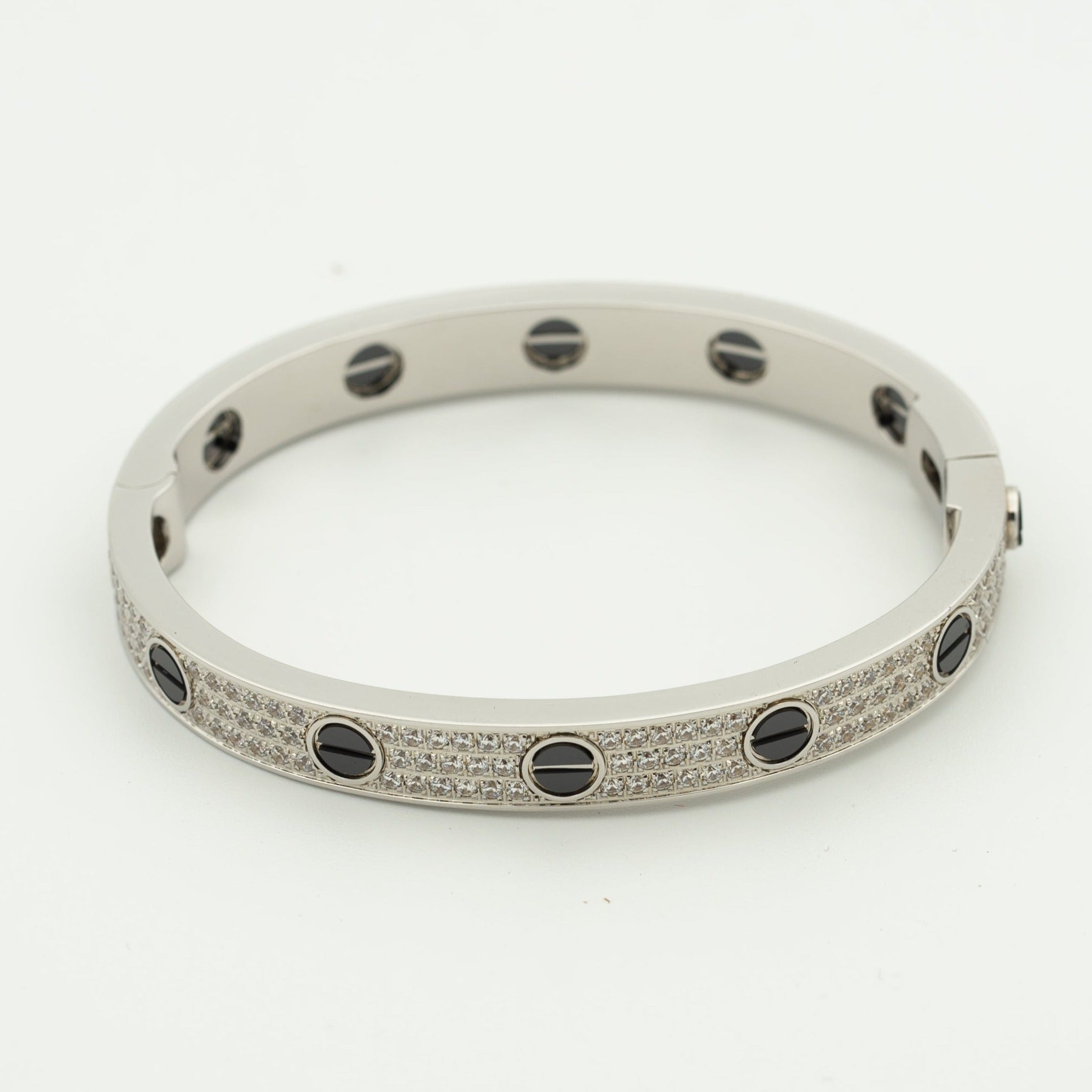 Cartier LOVE BRACELET 6.1MM DIAMOND-PAVED CERAMIC - Image 3