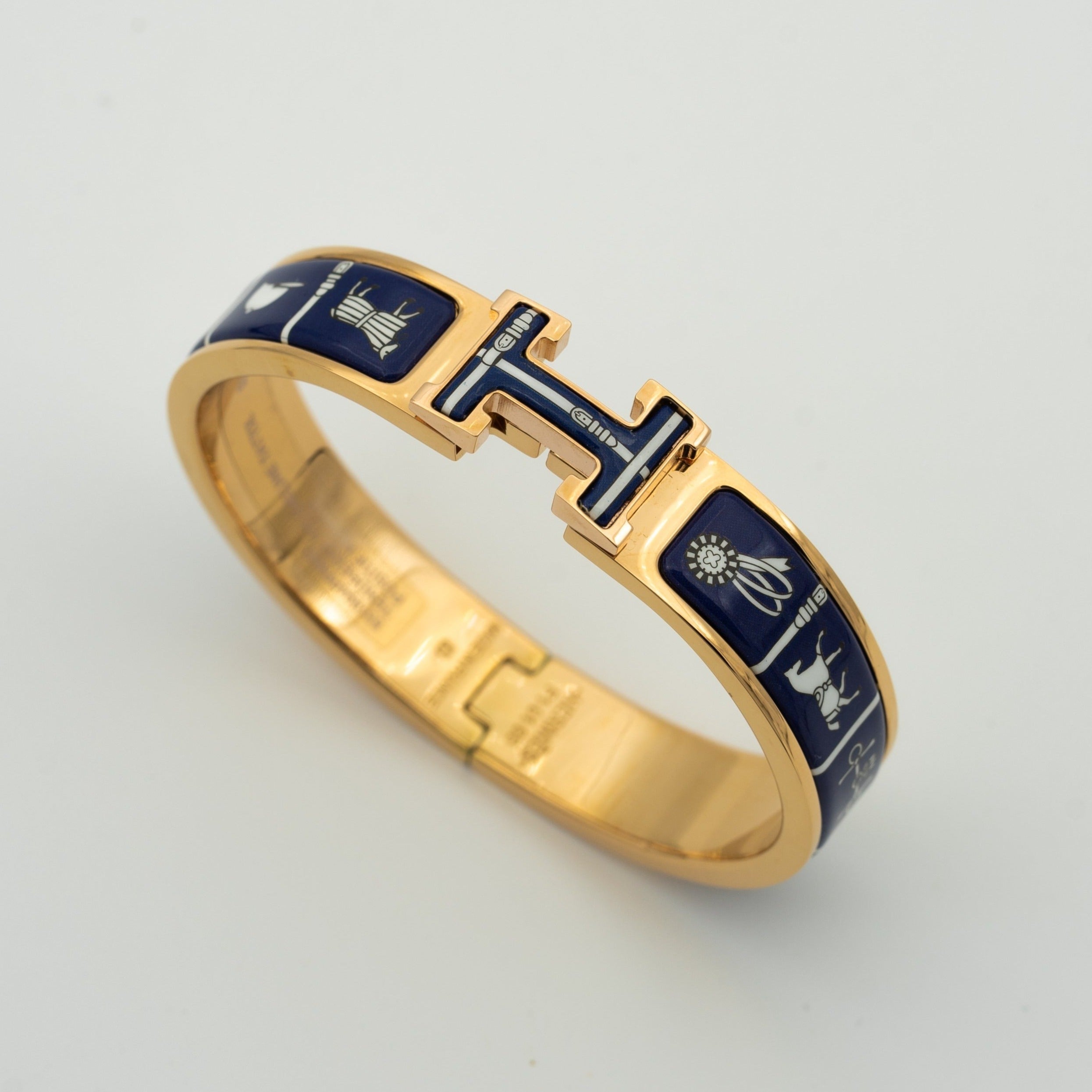 Hermès H BRACELET BLUE CERAMIC - Image 3