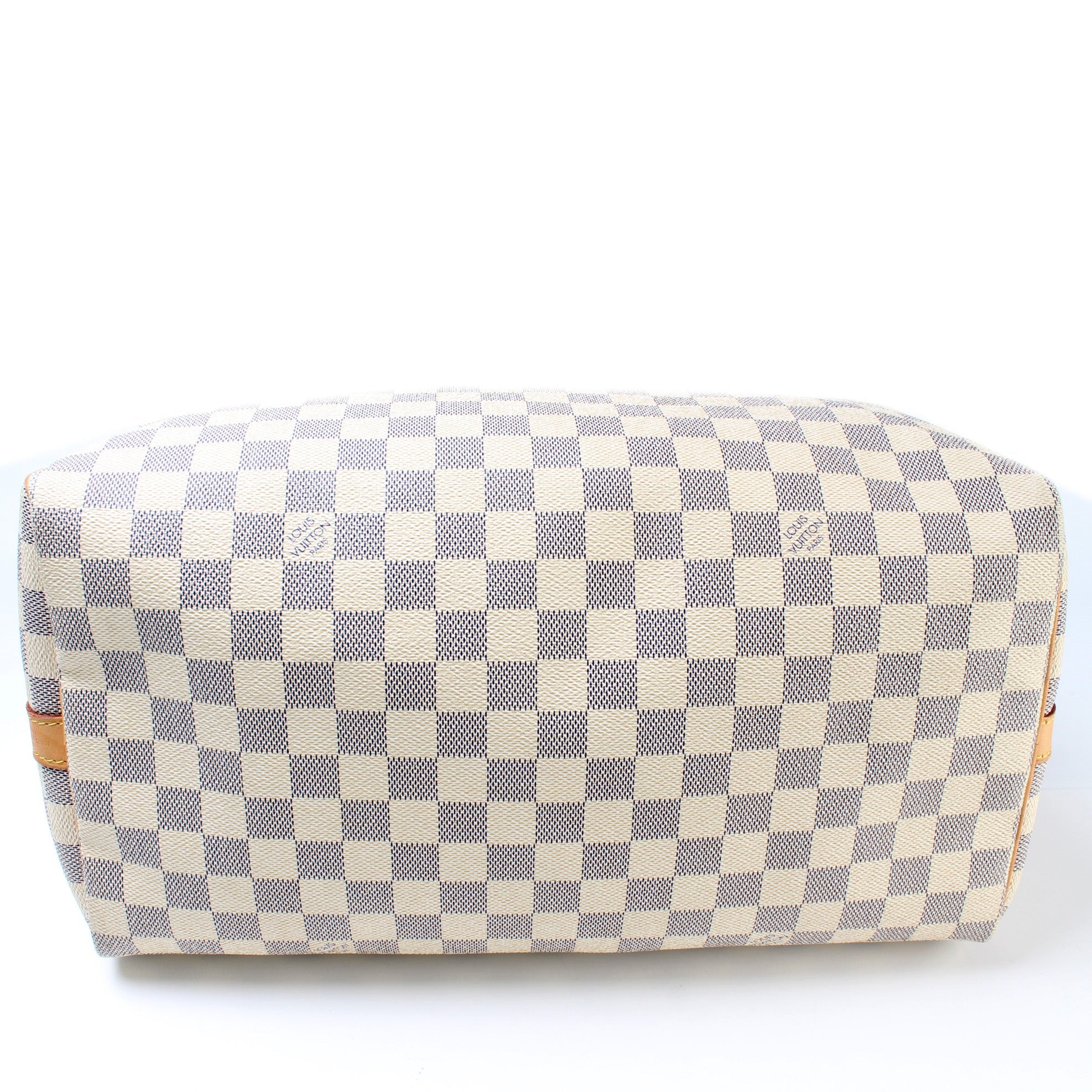 Louis Vuitton Speedy 35 With Bandouliere Damier Azur - Image 3