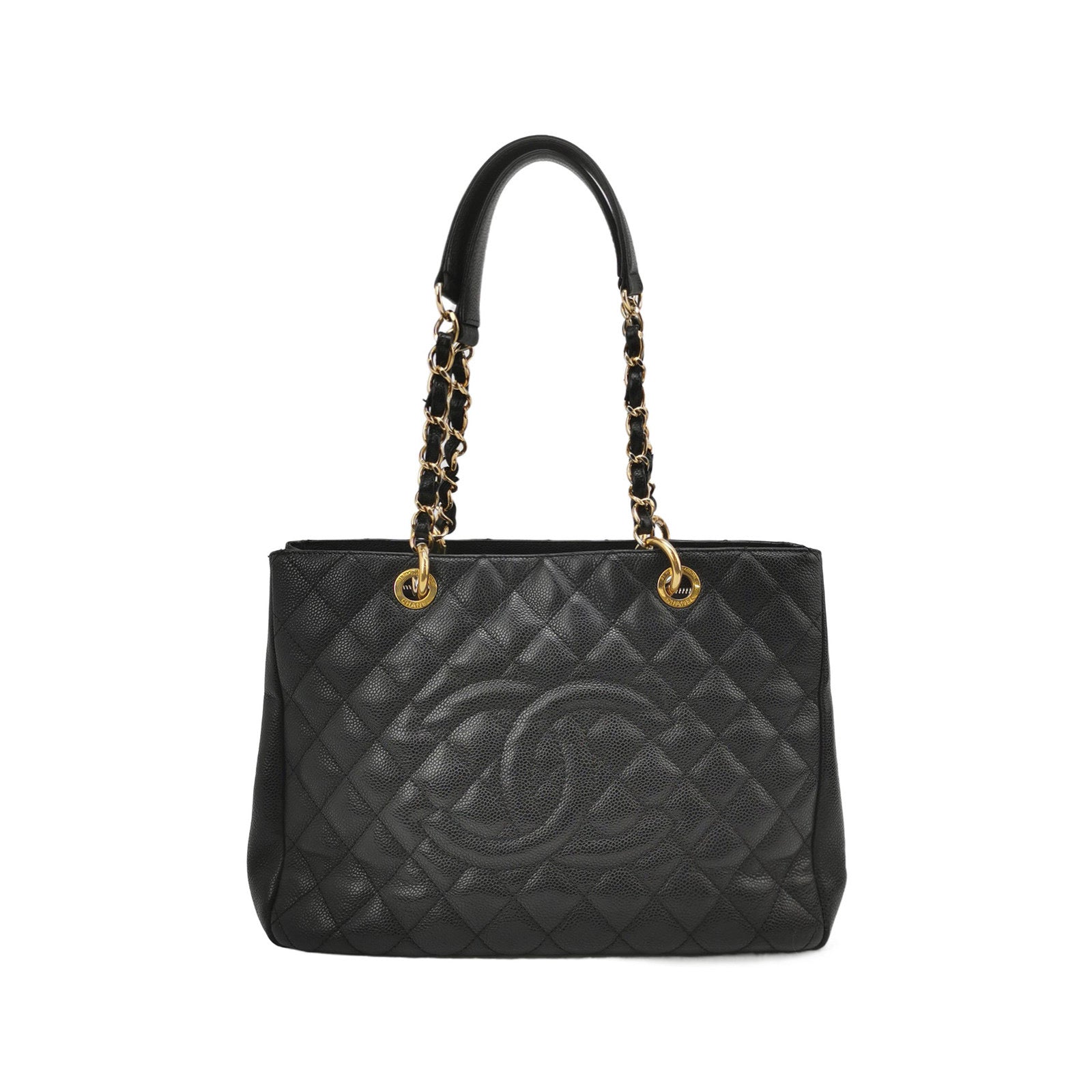 Chanel GST Grand Shopping Tote 2011 Black Caviar Leather PM Medium