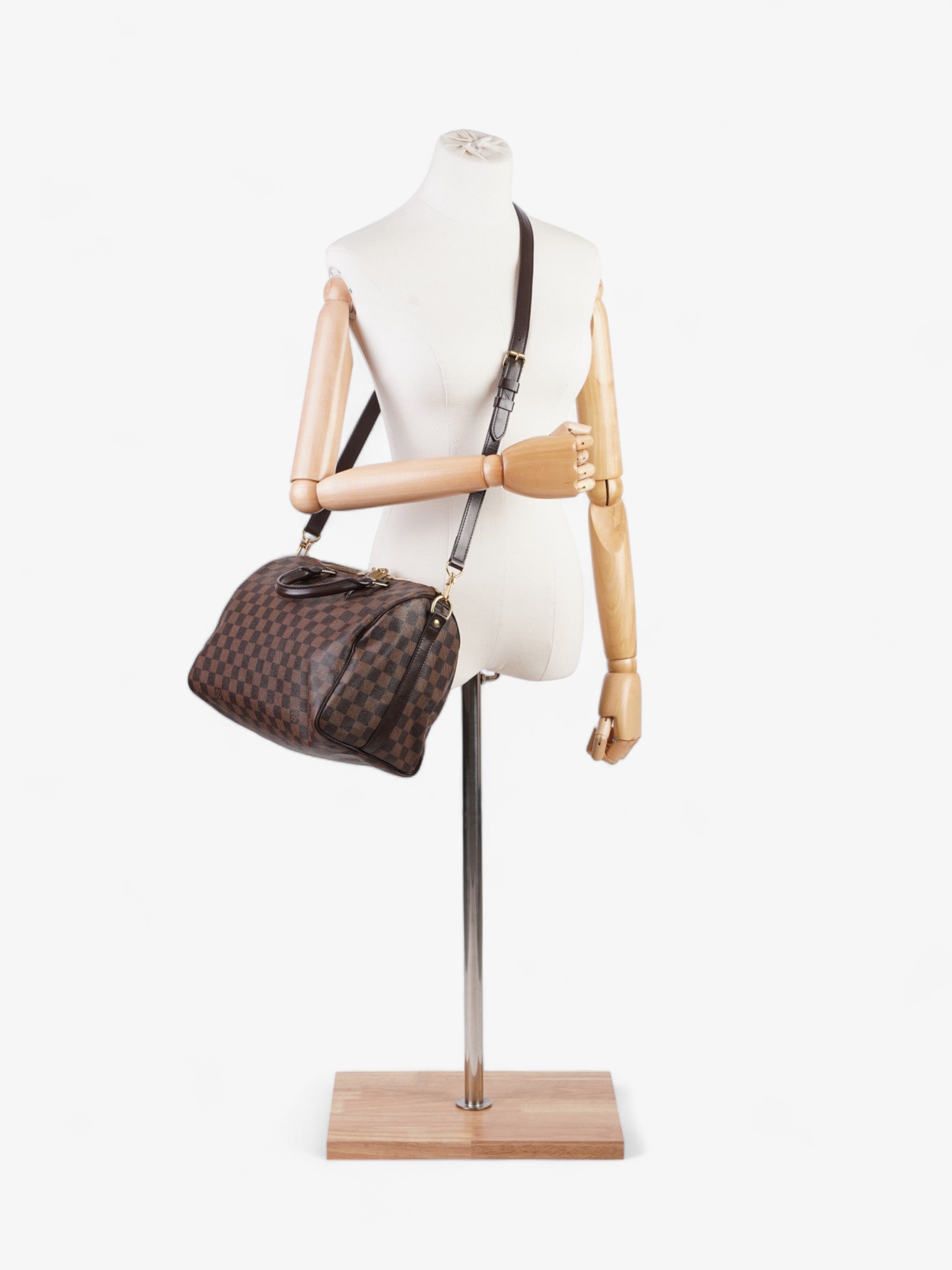 Louis Vuitton Speedy Bandoulière 30 Damier Ebene Coated Canvas - Image 2