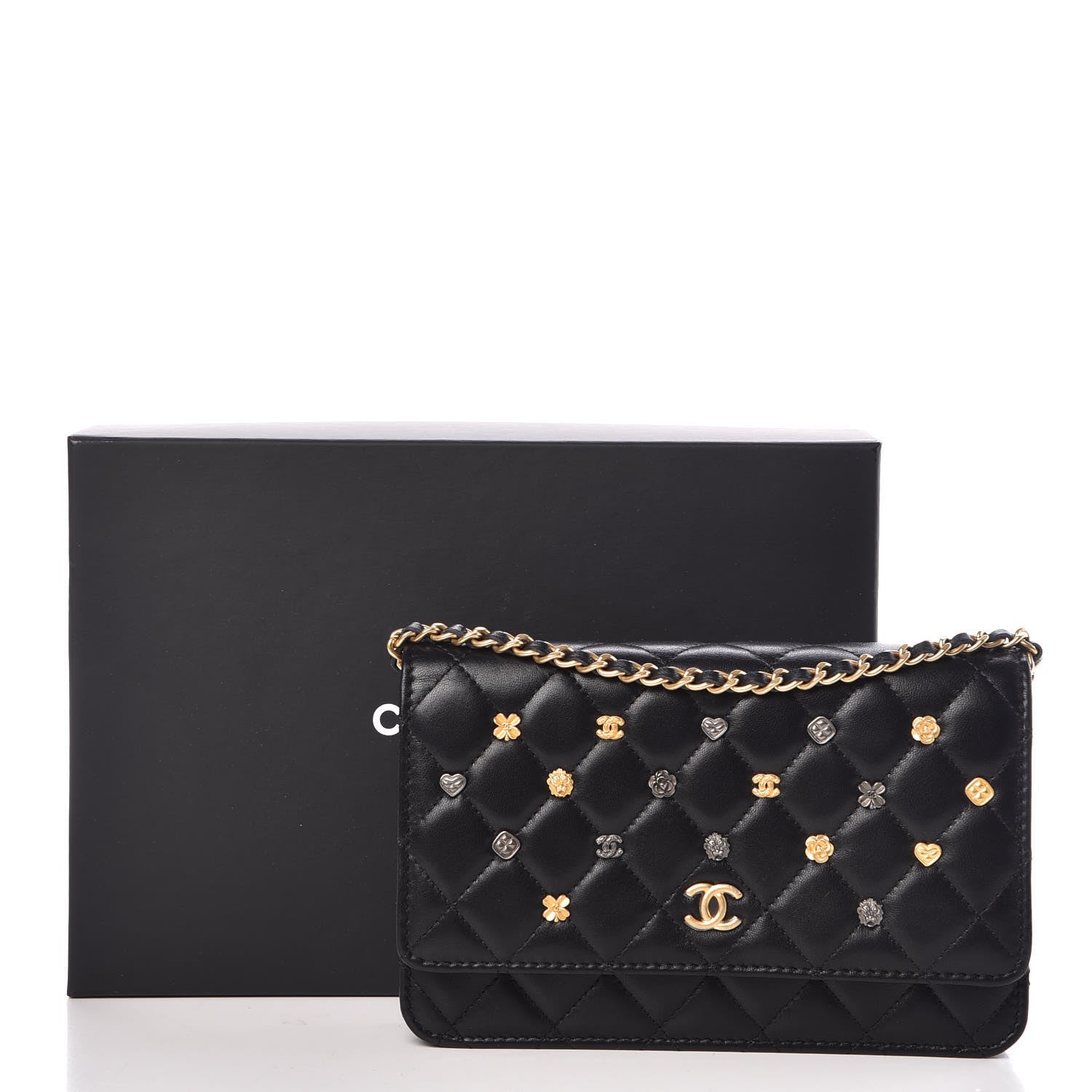 CHANEL QUILTED LAMBSKIN ALL ABOUT CHANEL WALLET ON A CHAIN - Image 2
