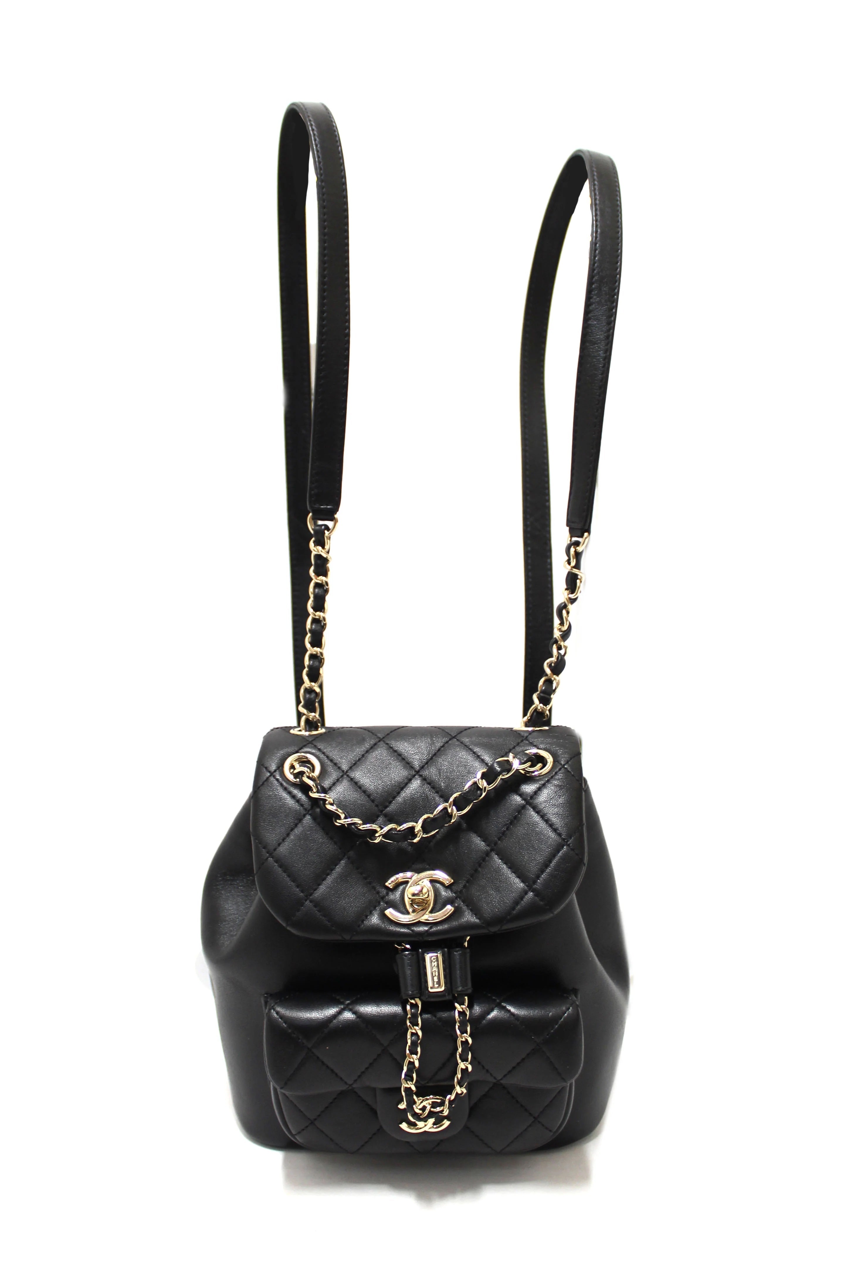 CHANEL CC QUILTED LAMBSKIN MINI DUMA BACKPACK - Image 2