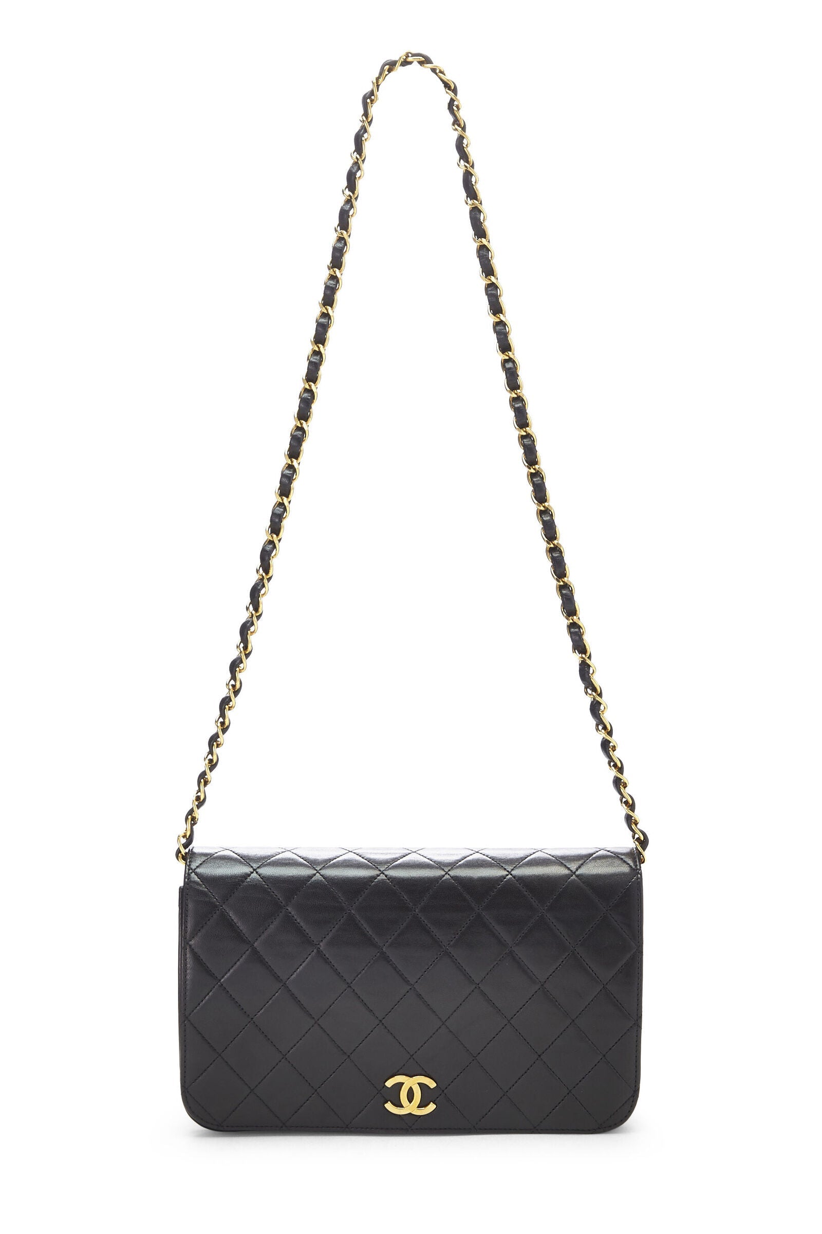 CHANEL QUILTED LAMBSKIN LEATHER MINI FULL FLAP BAG - Image 2