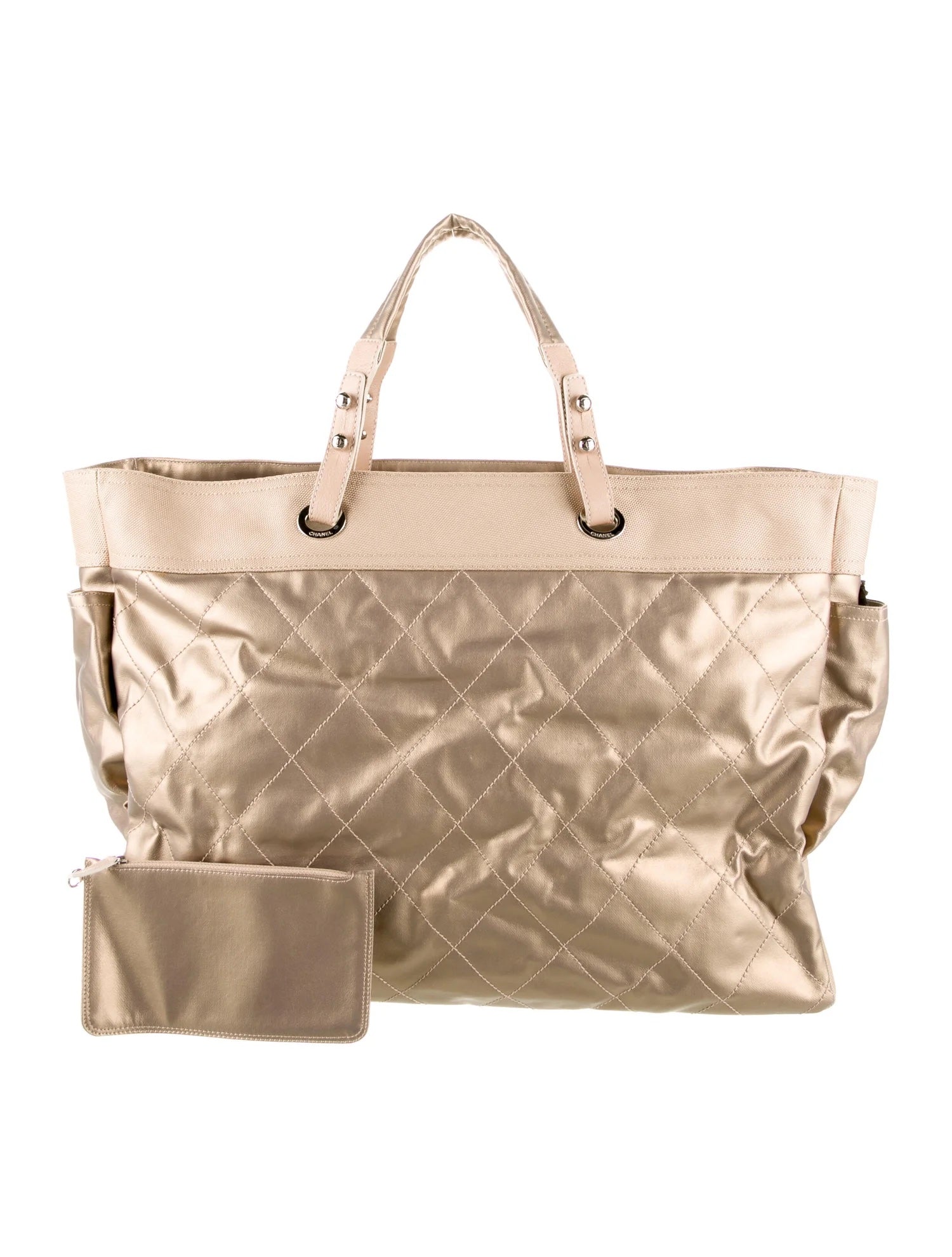 CHANEL PARIS BIARRITZ QUILTED XL TOTE BAG - Image 4