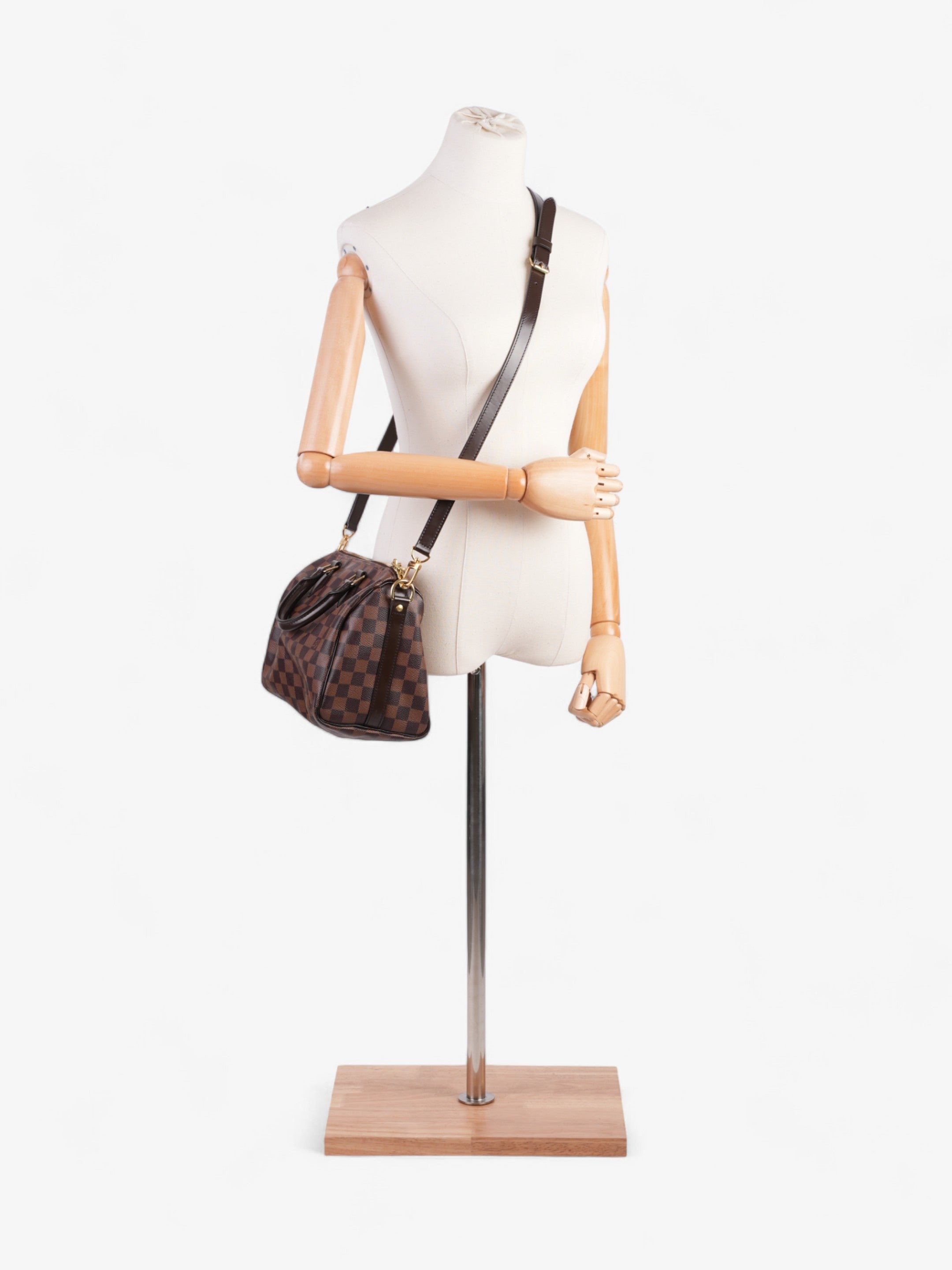 Louis Vuitton Speedy Bandoulière 25 Damier Ebene Coated Canvas - Image 2