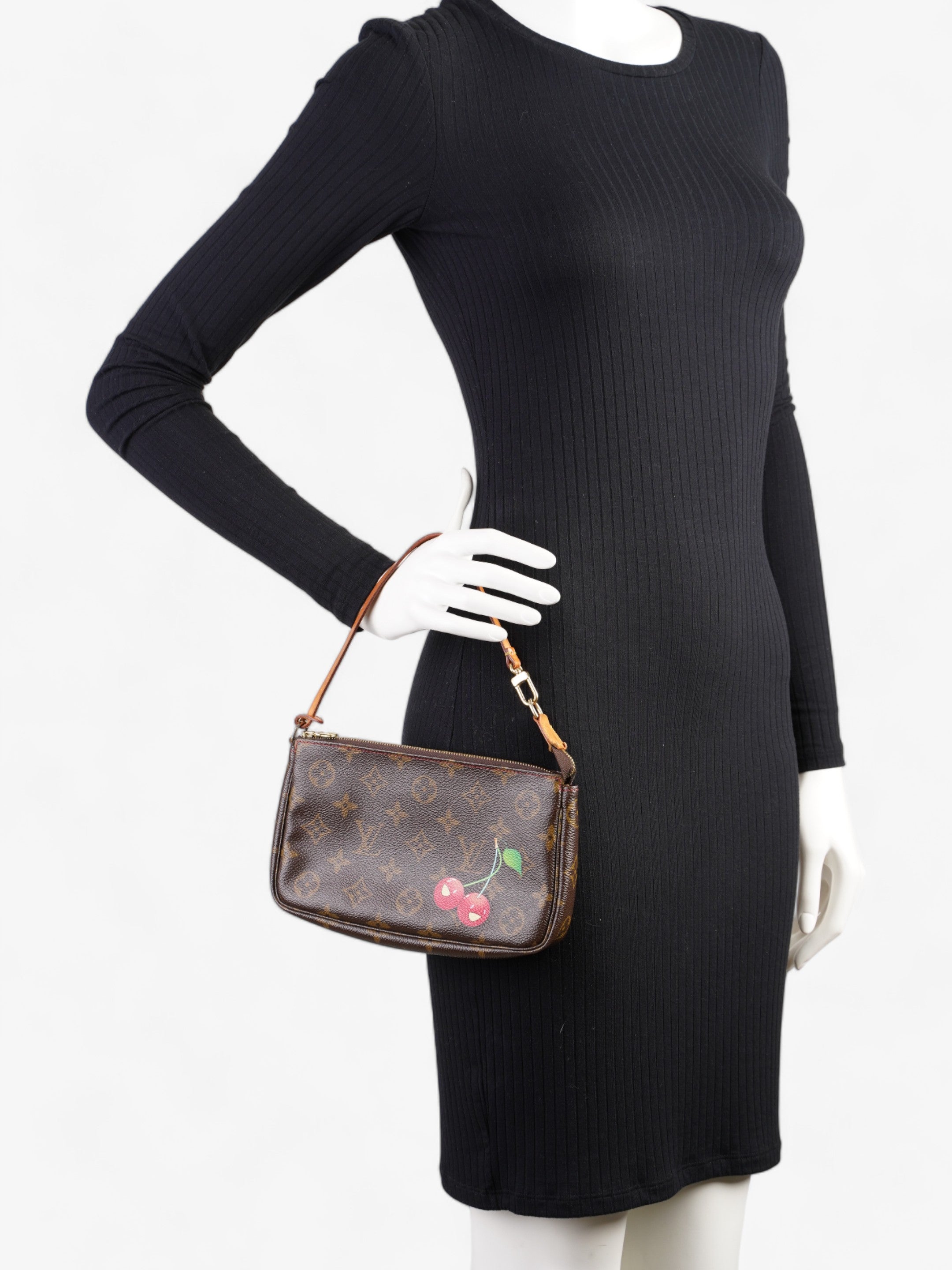 Louis Vuitton Takashi Murakami Cherry Pochette Accessoire Monogram / Red Canvas - Image 2